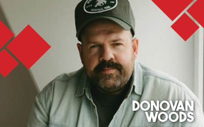 Donovan Woods event artwork from Ticketpro and DCC Shell Theatre