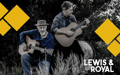 Lewis & Royal event artwork from Ticketpro and DCC Shell Theatre